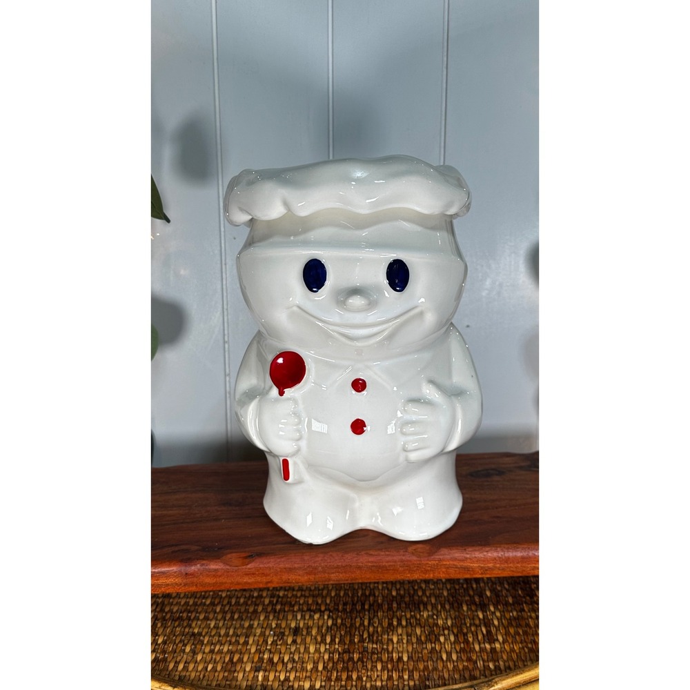 Vintage Pillsbury Dough Boy "Bobby The Baker" Ceramic Cookie Jar #183 USA McCoy